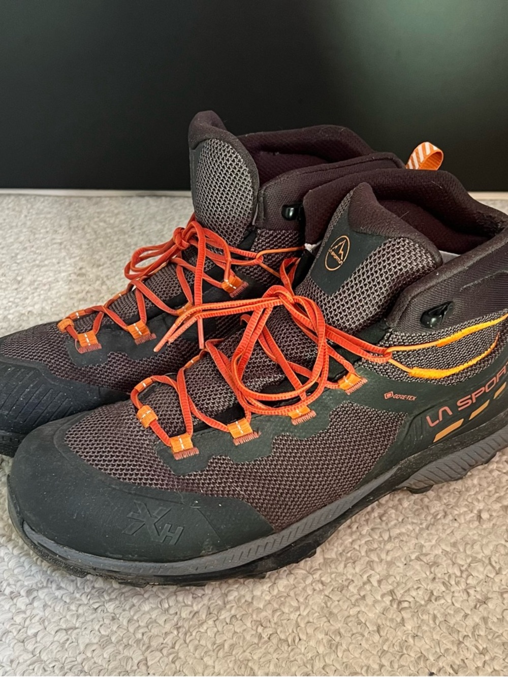 La Sportiva Men’s TX Hike GTX Gore-Tex Mid Top Hiking Boots Black Sz 12.5 Wide
